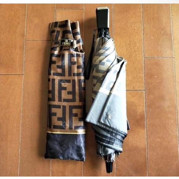 Fendi Brown Monogram Umbrella - Picture 2 of 6